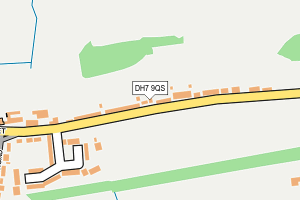 DH7 9QS map - OS OpenMap – Local (Ordnance Survey)