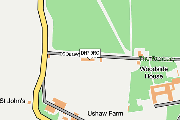 DH7 9RG map - OS OpenMap – Local (Ordnance Survey)