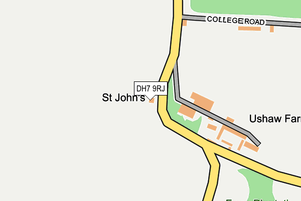 DH7 9RJ map - OS OpenMap – Local (Ordnance Survey)
