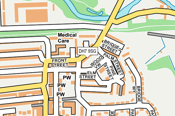 DH7 9SG map - OS OpenMap – Local (Ordnance Survey)