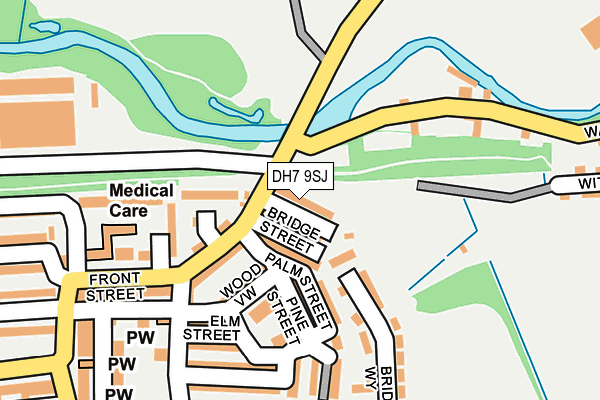 DH7 9SJ map - OS OpenMap – Local (Ordnance Survey)