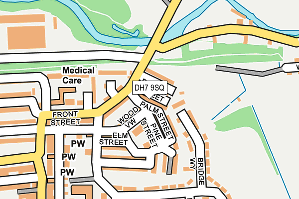 DH7 9SQ map - OS OpenMap – Local (Ordnance Survey)