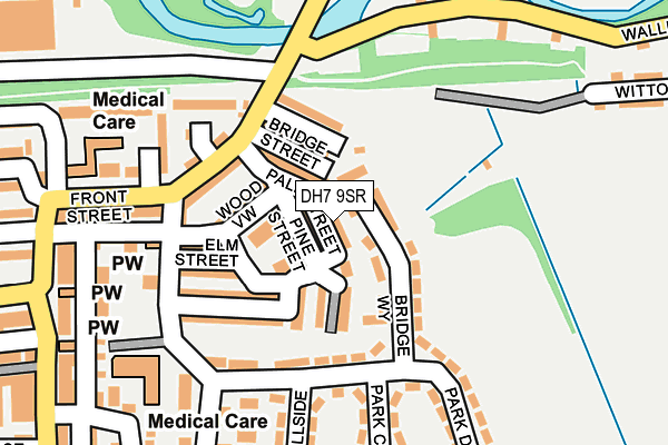 DH7 9SR map - OS OpenMap – Local (Ordnance Survey)