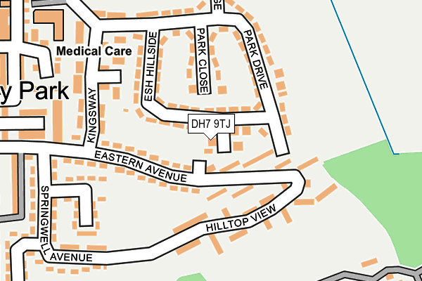 DH7 9TJ map - OS OpenMap – Local (Ordnance Survey)