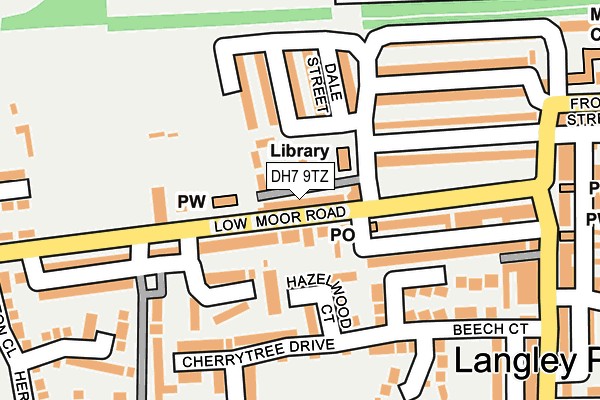 DH7 9TZ map - OS OpenMap – Local (Ordnance Survey)