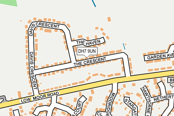 DH7 9UN map - OS OpenMap – Local (Ordnance Survey)