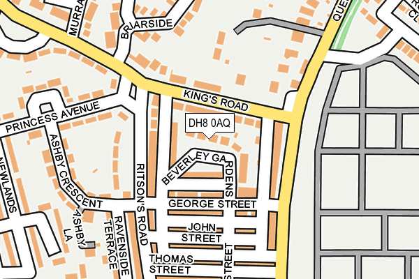 DH8 0AQ map - OS OpenMap – Local (Ordnance Survey)