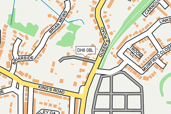 DH8 0BL map - OS OpenMap – Local (Ordnance Survey)