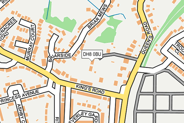 DH8 0BU map - OS OpenMap – Local (Ordnance Survey)