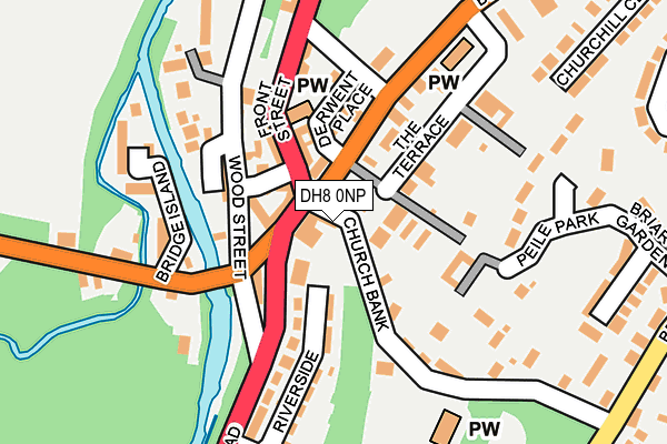 DH8 0NP map - OS OpenMap – Local (Ordnance Survey)