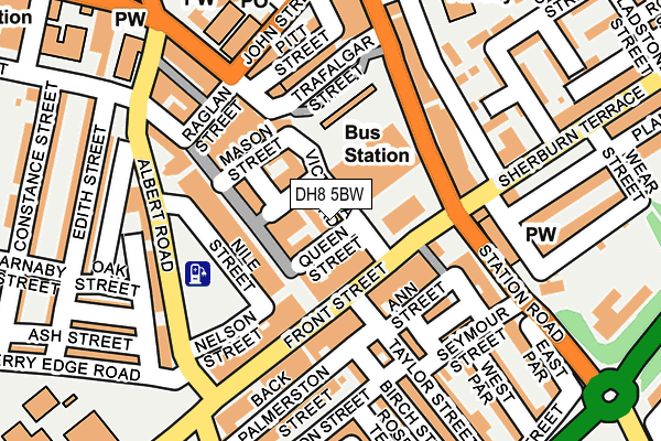 DH8 5BW map - OS OpenMap – Local (Ordnance Survey)