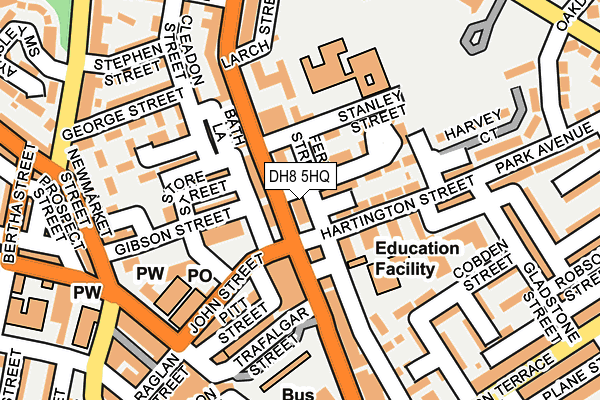 DH8 5HQ map - OS OpenMap – Local (Ordnance Survey)