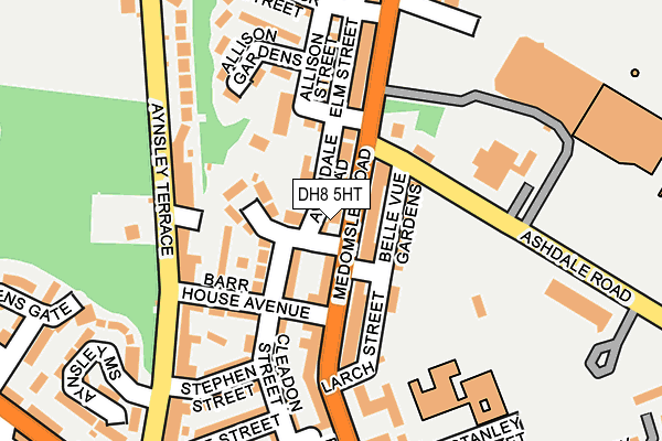 DH8 5HT map - OS OpenMap – Local (Ordnance Survey)