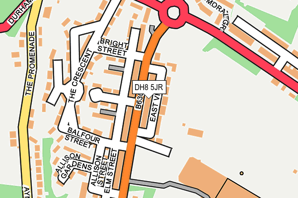DH8 5JR map - OS OpenMap – Local (Ordnance Survey)