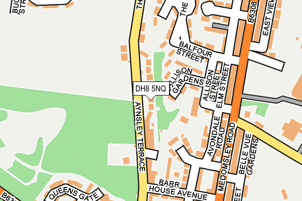 DH8 5NQ map - OS OpenMap – Local (Ordnance Survey)