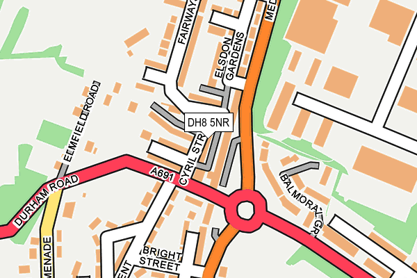 DH8 5NR map - OS OpenMap – Local (Ordnance Survey)