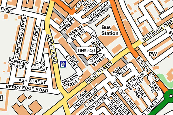 DH8 5QJ map - OS OpenMap – Local (Ordnance Survey)