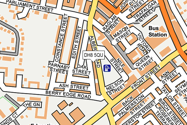 DH8 5QU map - OS OpenMap – Local (Ordnance Survey)