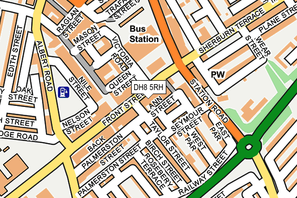 DH8 5RH map - OS OpenMap – Local (Ordnance Survey)