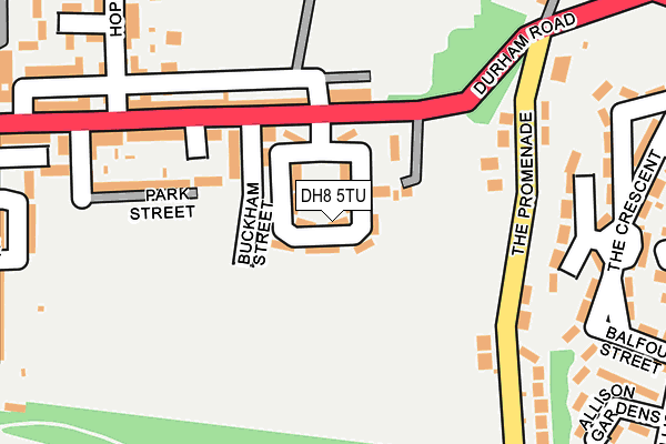 DH8 5TU map - OS OpenMap – Local (Ordnance Survey)