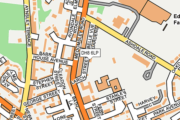 DH8 6LP map - OS OpenMap – Local (Ordnance Survey)