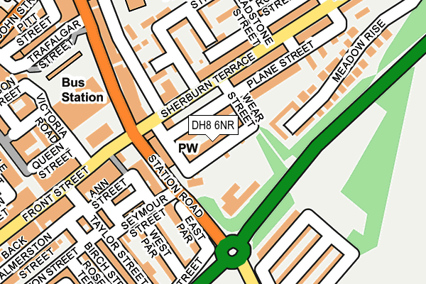 DH8 6NR map - OS OpenMap – Local (Ordnance Survey)