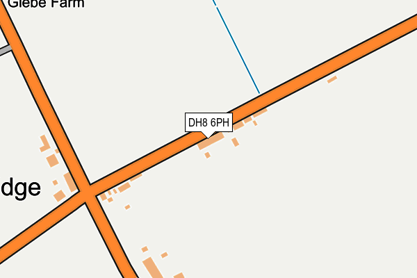 DH8 6PH map - OS OpenMap – Local (Ordnance Survey)
