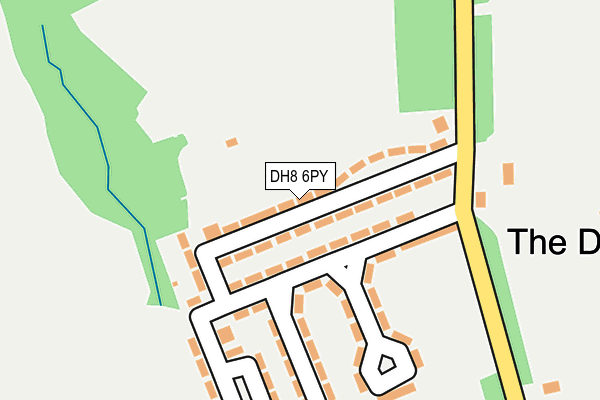 DH8 6PY map - OS OpenMap – Local (Ordnance Survey)
