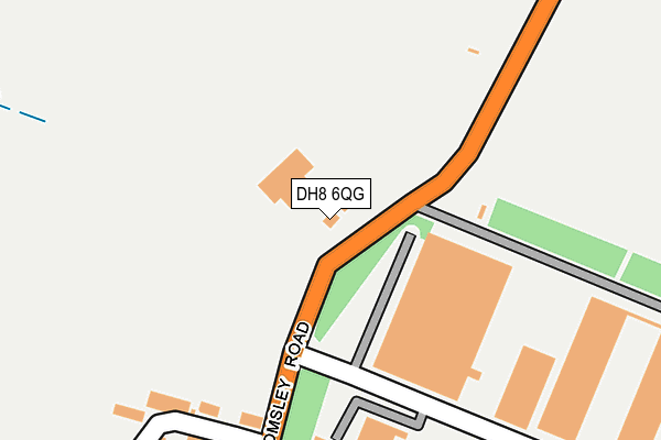 DH8 6QG map - OS OpenMap – Local (Ordnance Survey)