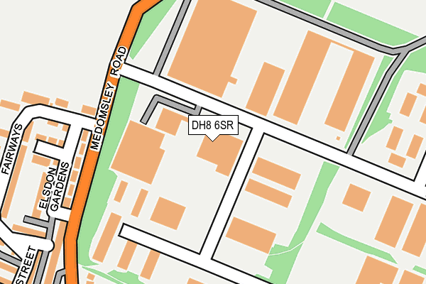 DH8 6SR map - OS OpenMap – Local (Ordnance Survey)