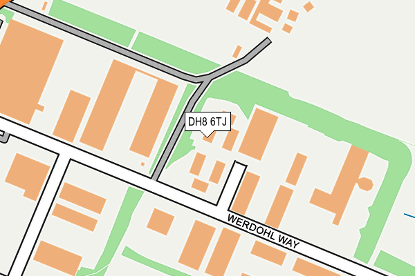 DH8 6TJ map - OS OpenMap – Local (Ordnance Survey)