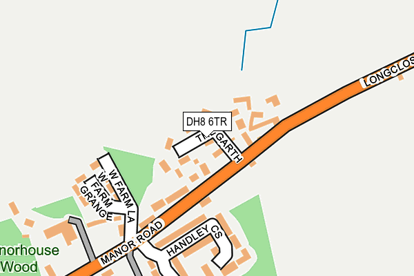 DH8 6TR map - OS OpenMap – Local (Ordnance Survey)