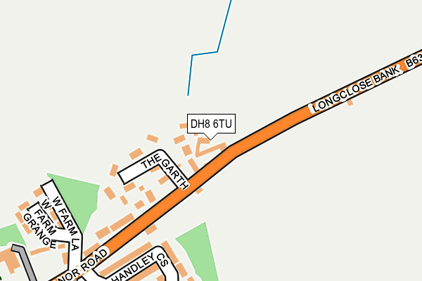 DH8 6TU map - OS OpenMap – Local (Ordnance Survey)