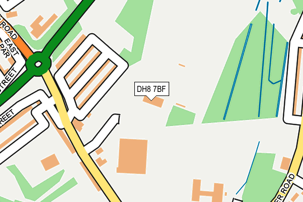 DH8 7BF map - OS OpenMap – Local (Ordnance Survey)