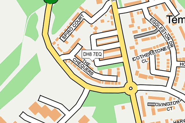 DH8 7EQ map - OS OpenMap – Local (Ordnance Survey)