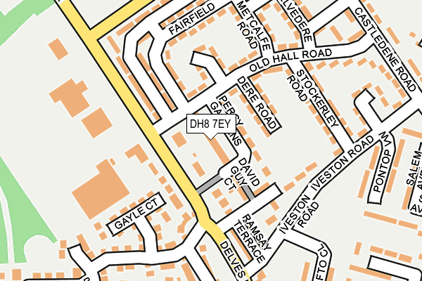DH8 7EY map - OS OpenMap – Local (Ordnance Survey)