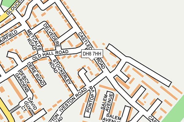 DH8 7HH map - OS OpenMap – Local (Ordnance Survey)