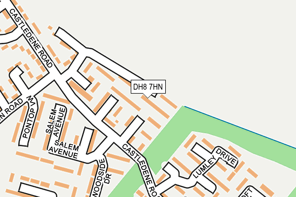 DH8 7HN map - OS OpenMap – Local (Ordnance Survey)