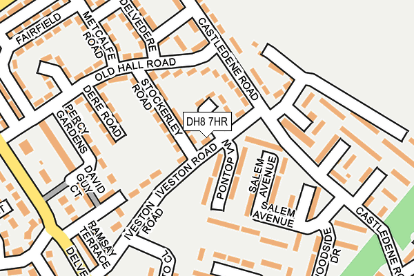 DH8 7HR map - OS OpenMap – Local (Ordnance Survey)
