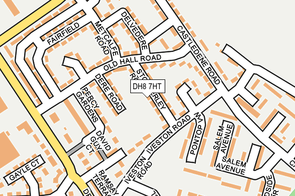 DH8 7HT map - OS OpenMap – Local (Ordnance Survey)