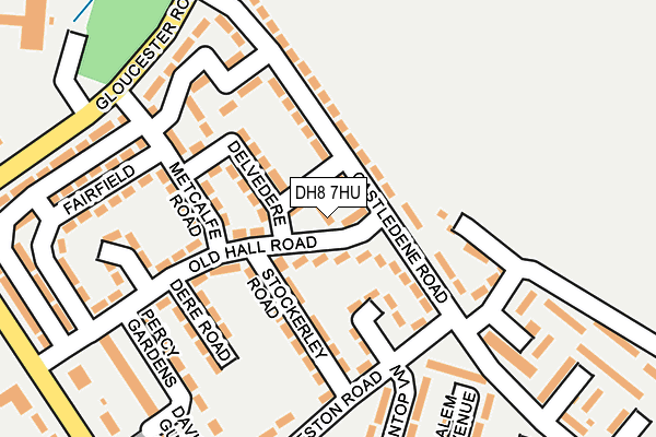 DH8 7HU map - OS OpenMap – Local (Ordnance Survey)