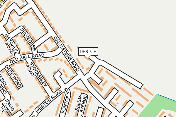 DH8 7JH map - OS OpenMap – Local (Ordnance Survey)