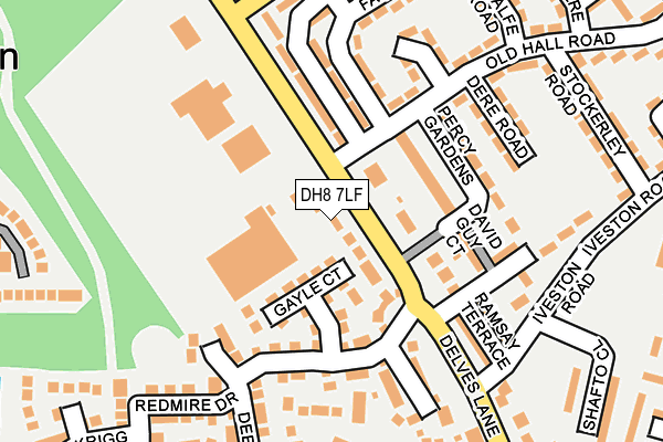 DH8 7LF map - OS OpenMap – Local (Ordnance Survey)