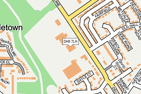 DH8 7LH map - OS OpenMap – Local (Ordnance Survey)