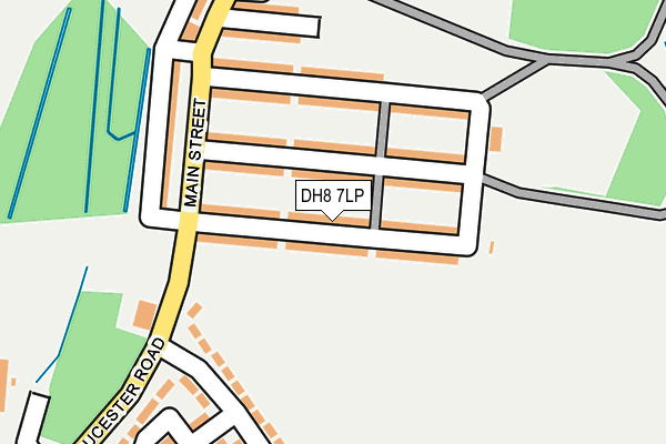 DH8 7LP map - OS OpenMap – Local (Ordnance Survey)