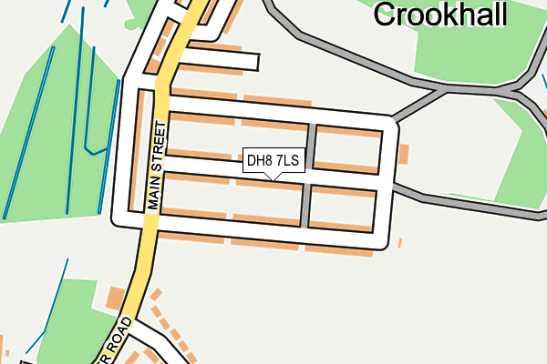 DH8 7LS map - OS OpenMap – Local (Ordnance Survey)