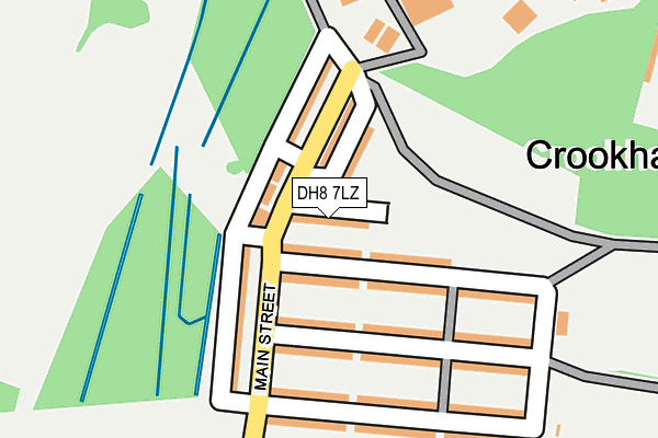 DH8 7LZ map - OS OpenMap – Local (Ordnance Survey)