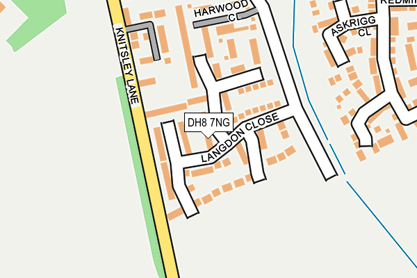 DH8 7NG map - OS OpenMap – Local (Ordnance Survey)