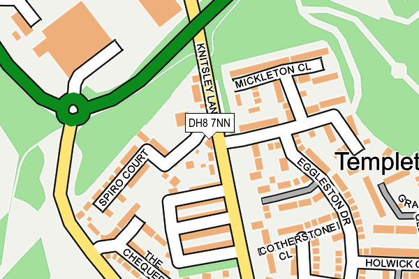 DH8 7NN map - OS OpenMap – Local (Ordnance Survey)