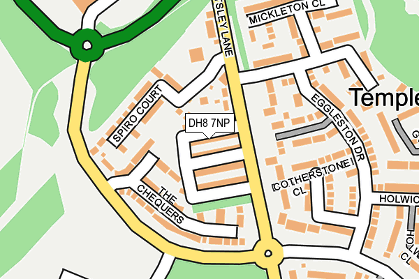DH8 7NP map - OS OpenMap – Local (Ordnance Survey)